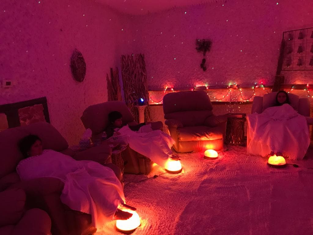 Relaxing salt therapy haven